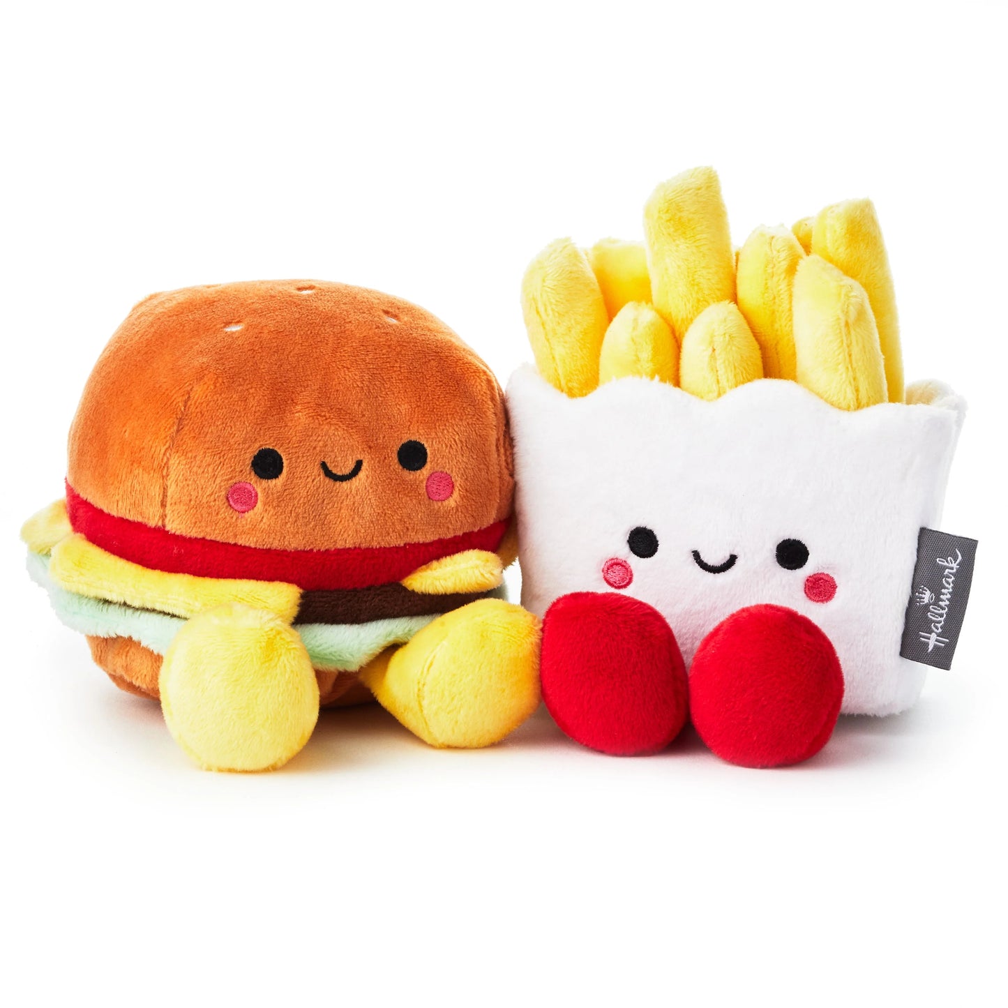 Hallmark Better Together Burger & Fries Magnetic Plush Soft Toy Pair