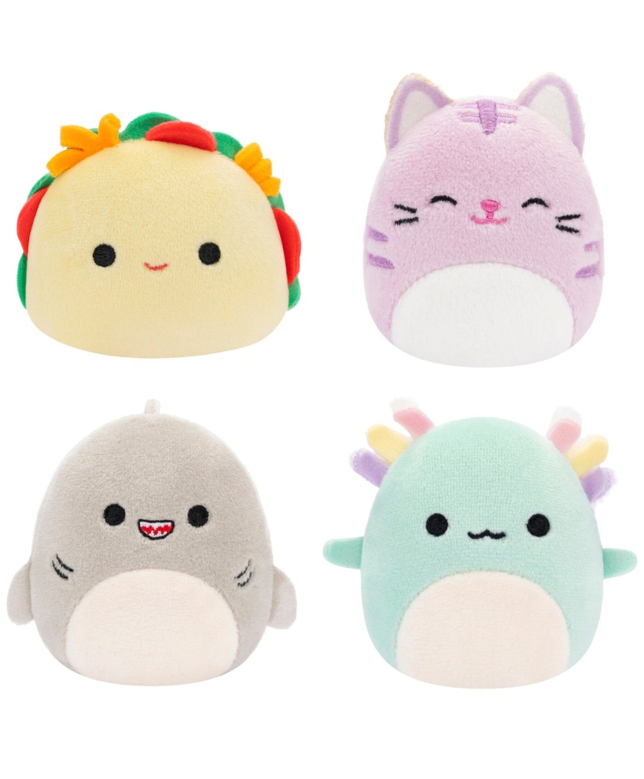 Micromallows By Original Squishmallows 4 Pack Mini 2.5 Inch Plush Soft ...