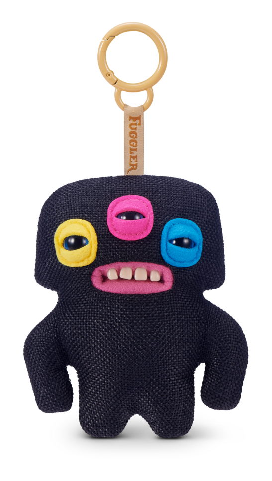 Fuggler Annoyed Alien Keyring Bag Charm Funny Ugly Monster Plush Soft Toy Approx 5 Inch Series 6 (x1 Supplied)
