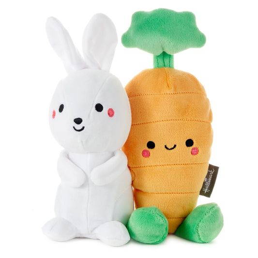 Hallmark Better Together Bunny & Carrot Magnetic Plush Soft Toy Pair