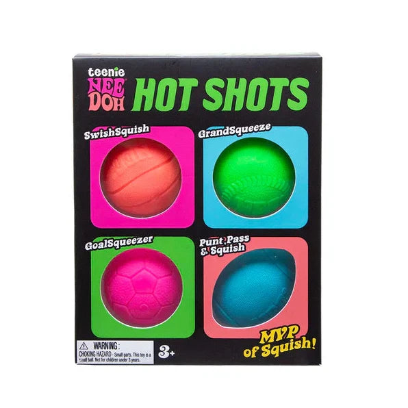 NeeDoh Teenie Hot Shots Multipack Sensory Fidget Toy (x1 Pack Supplied)