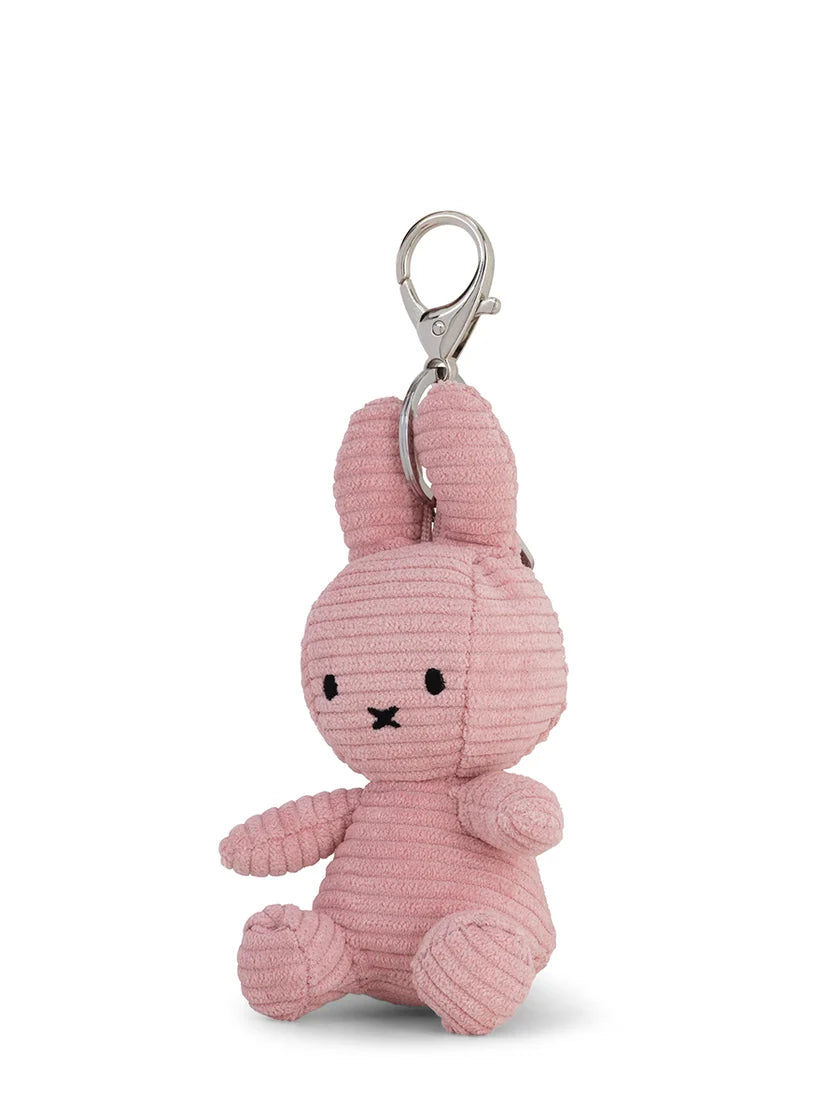 Miffy Pink Plush Corduroy Keyring 10cm