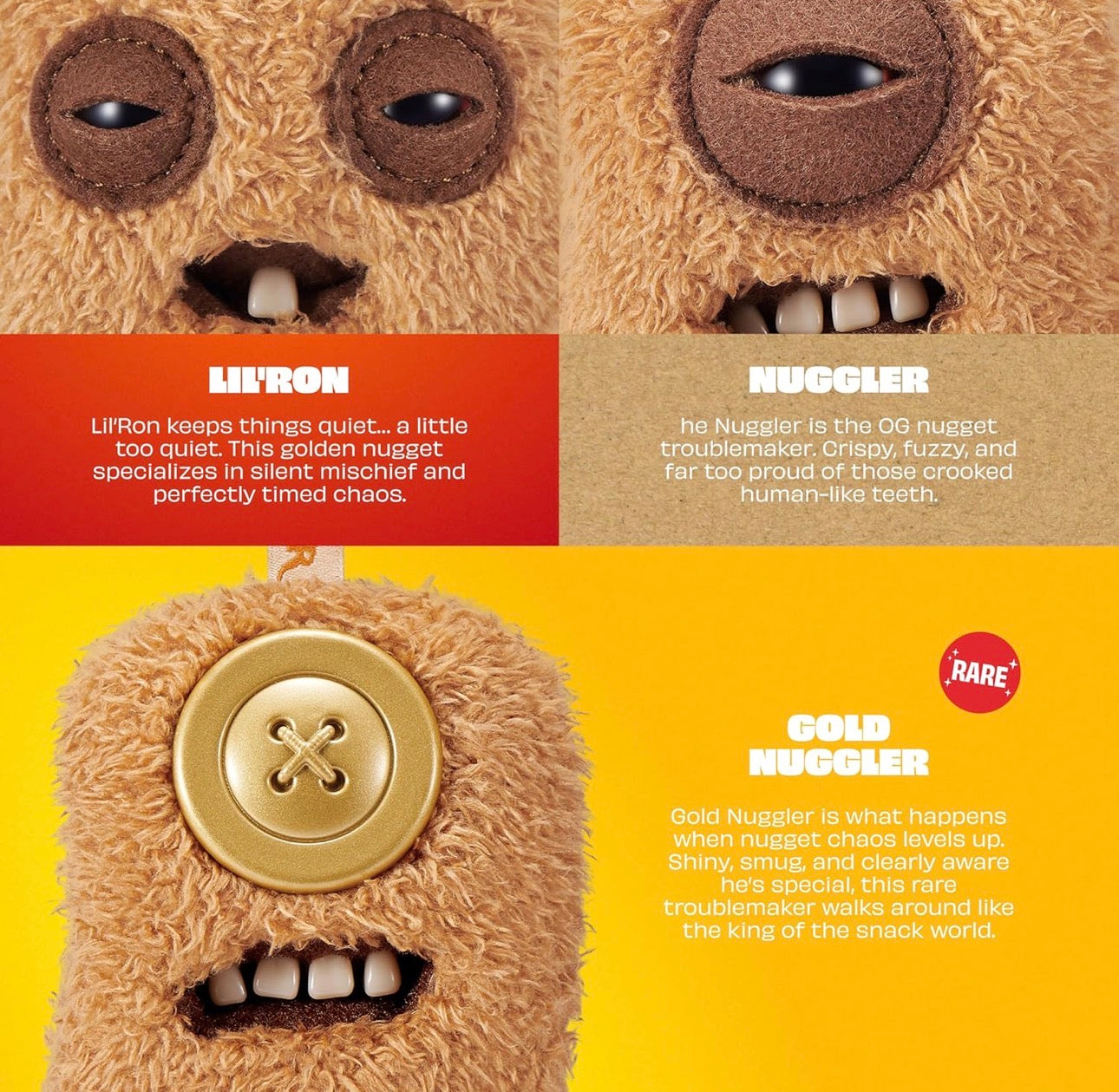 Fuggler by ZURU Fugg Nuggets Plush Bag Charms Mystery Box (x1 Supplied)