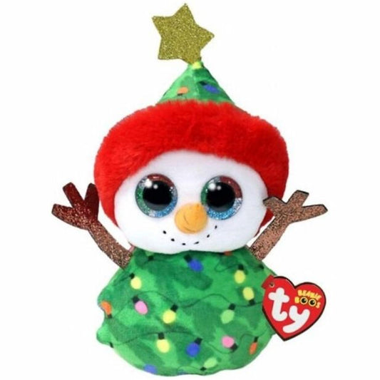 Ty Beanie Boo Garland the Snowman 6 Inch Christmas Plush Soft Toy