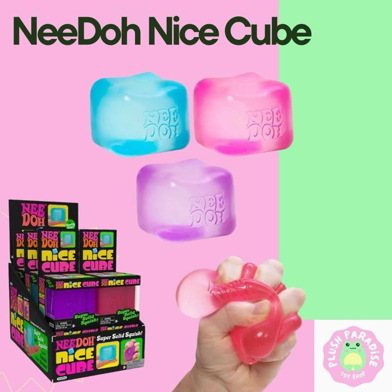 NeeDoh Original Nice Cube Sensory Fidget Toy Approx 2.25 Inch (x1 Supplied)