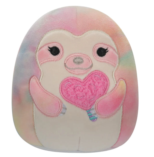 Squishmallows Valentines Whim the Sloth I Got That Candy 5 Inch Small Plush Soft Toy (Import)