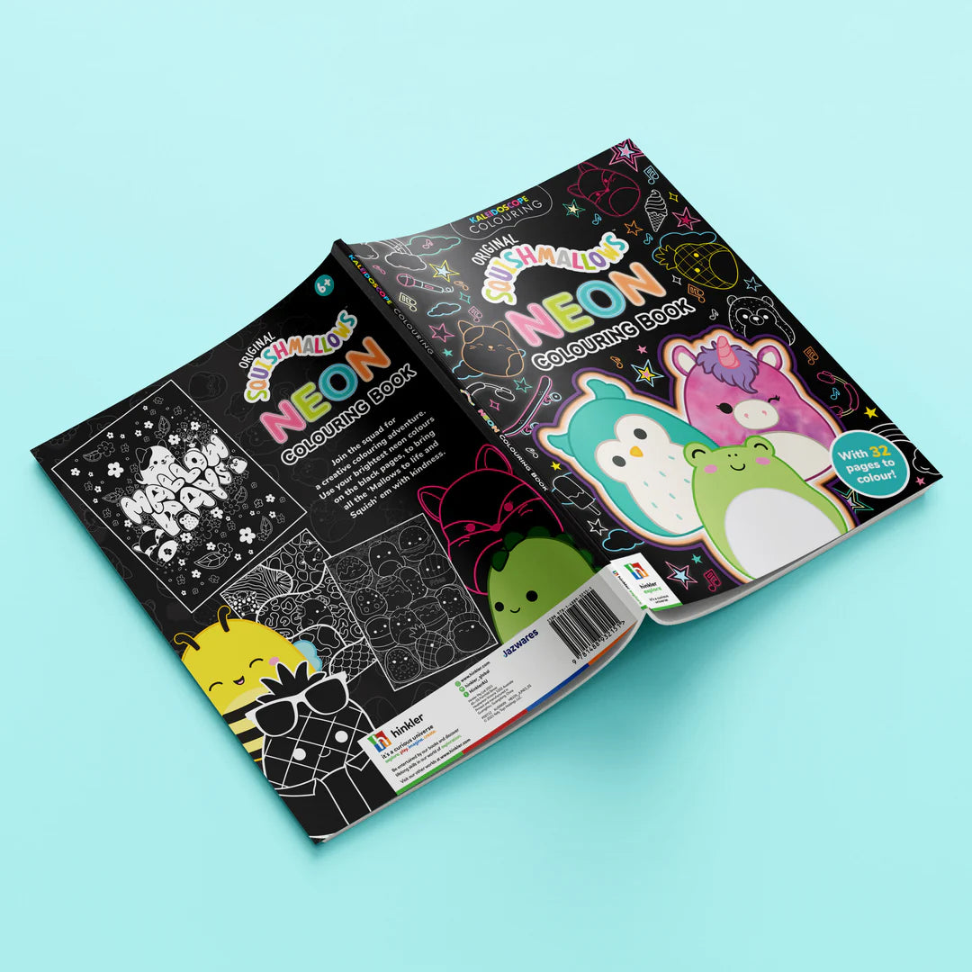 Squishmallows Neon Colouring Book - Kaleidoscope Colouring (Paperback)