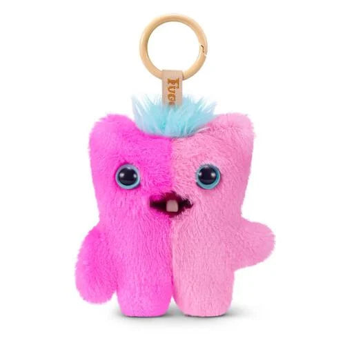 Fuggler Baby Pinkles Wide Eyed Screech Keyring Bag Charm Funny Ugly Monster Plush Soft Toy (Approx 5 Inch)