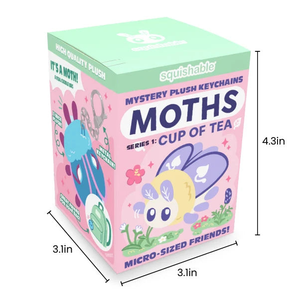 Squishable Moths Micro Blind Box Series 1: Cup of Tea (x1 Box Supplied)
