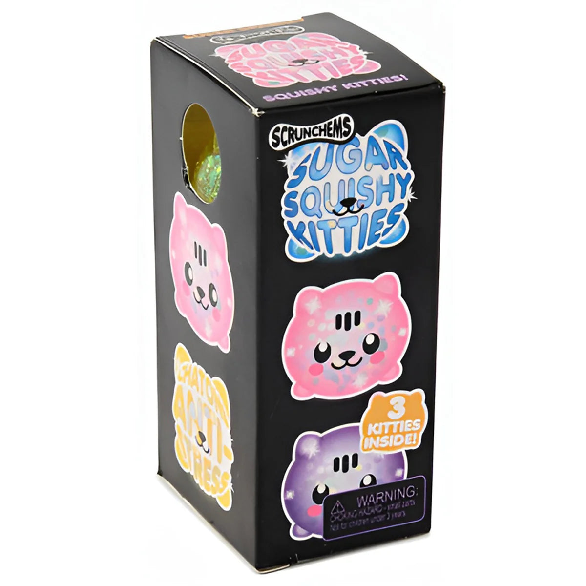Scrunchems Mini Sugar Squishy Kitties Fidget Toys (3 Pack)