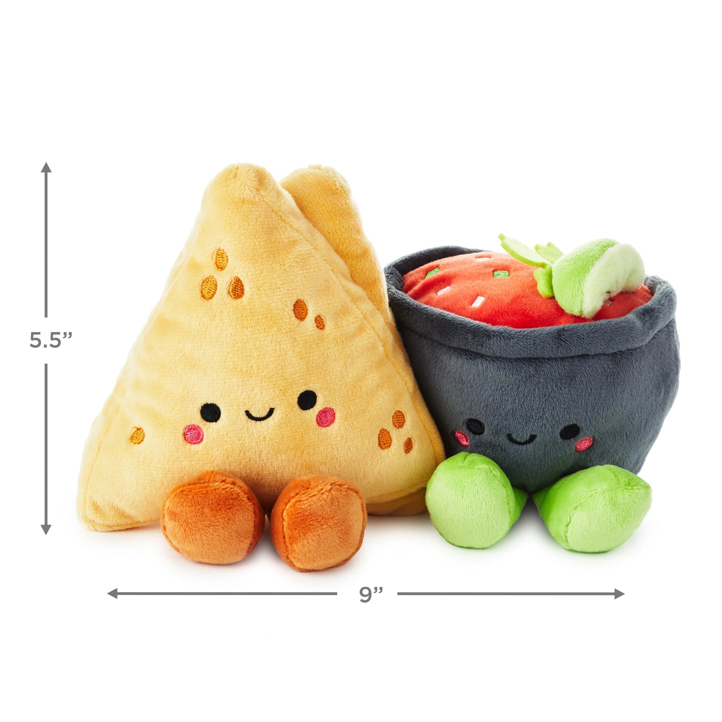 Hallmark Better Together Nacho & Salsa Magnetic Plush Soft Toy Pair