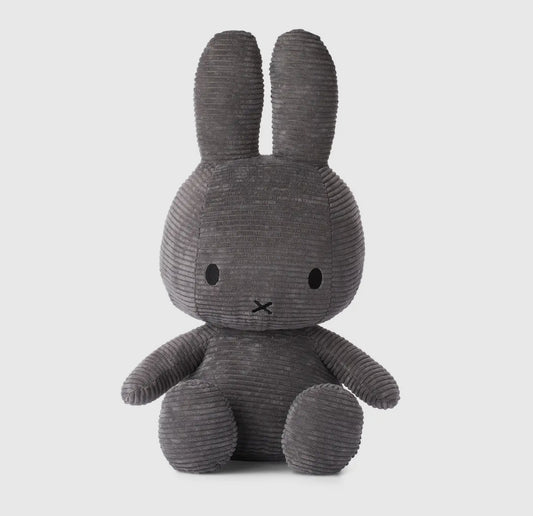 Miffy Corduroy Grey 50cm Plush Soft Toy