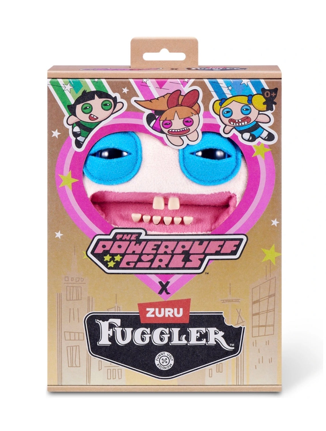 Fuggler x The Powerpuff Girls Bubbles by ZURU Plush (Approx 9 Inch)