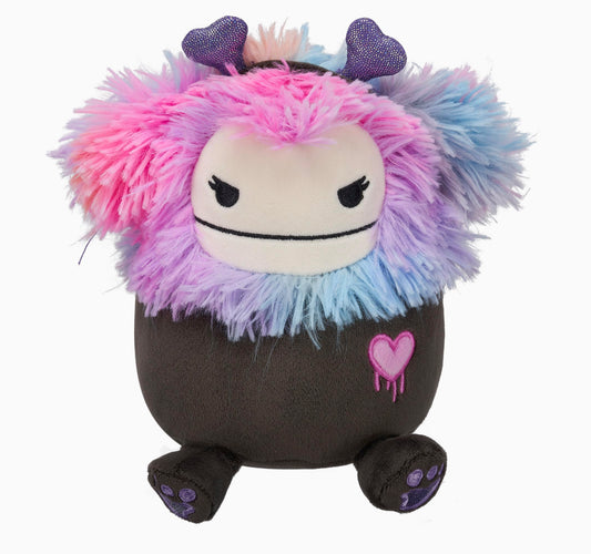 Squishmallows Valentines Frumpy the Goth Black Bigfoot  7.5 Inch Plush Soft Toy