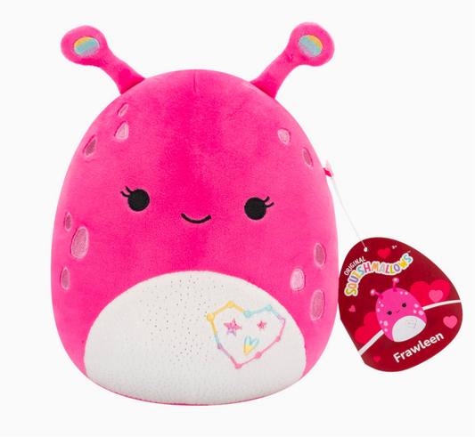 Squishmallows Valentines Frawleen the Hot Pink Alien 7.5 Inch Plush Soft Toy