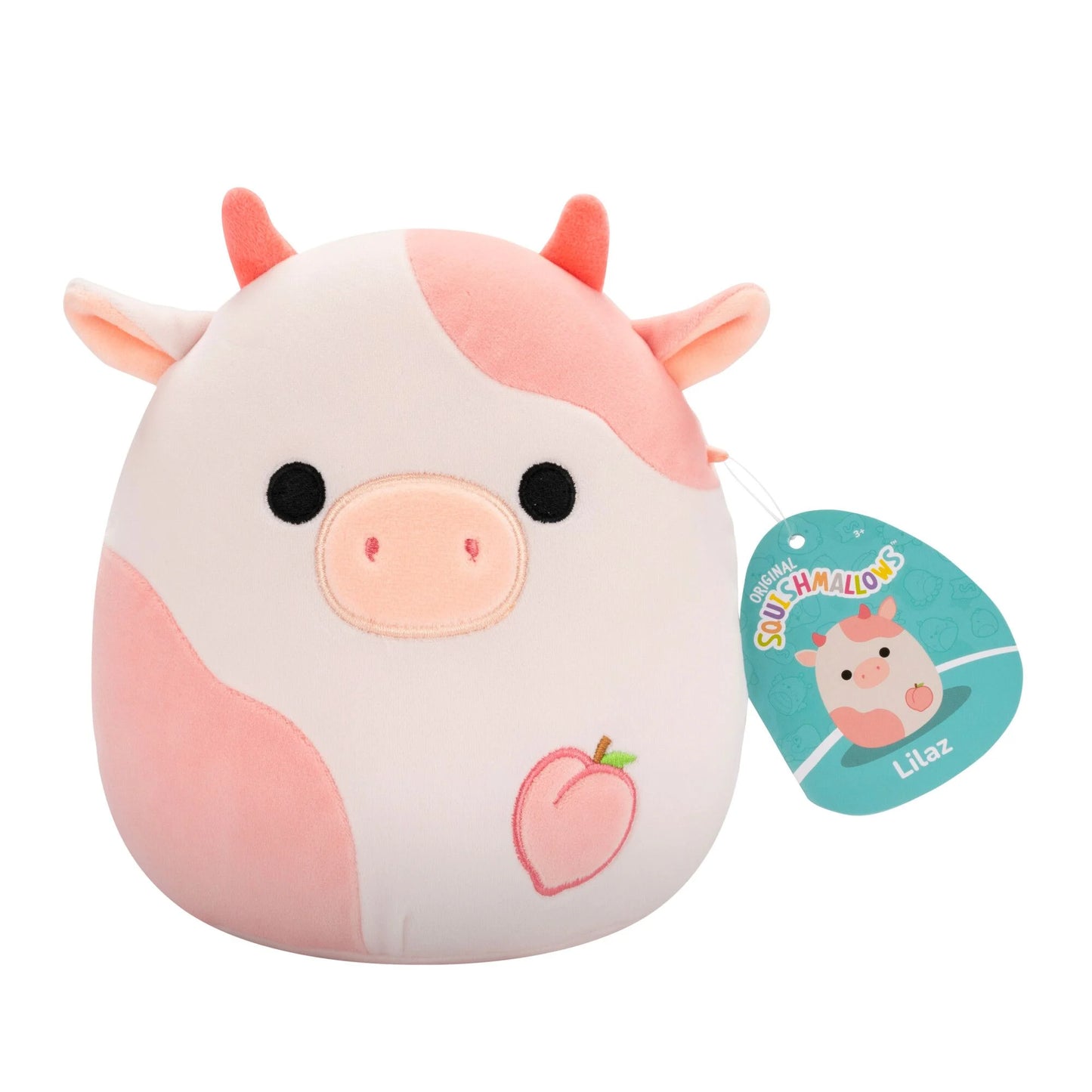 Squishmallow Lilaz the Peach Cow Plush 7.5 Inch Soft Toy