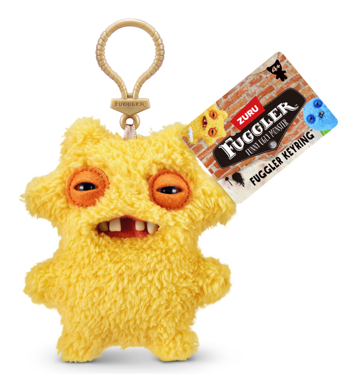 Fuggler Keyring Bag Charm Sir Nubbynuts Funny Ugly Monster Plush Soft Toy (Approx 5 Inch)