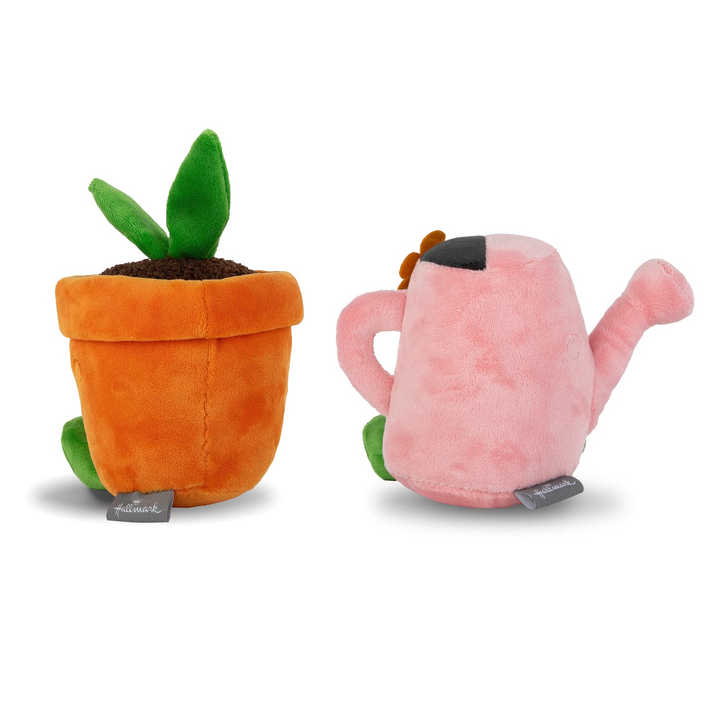 Hallmark Better Together Watering Can & Plant Pot Magnetic Plush Soft Toy Pair