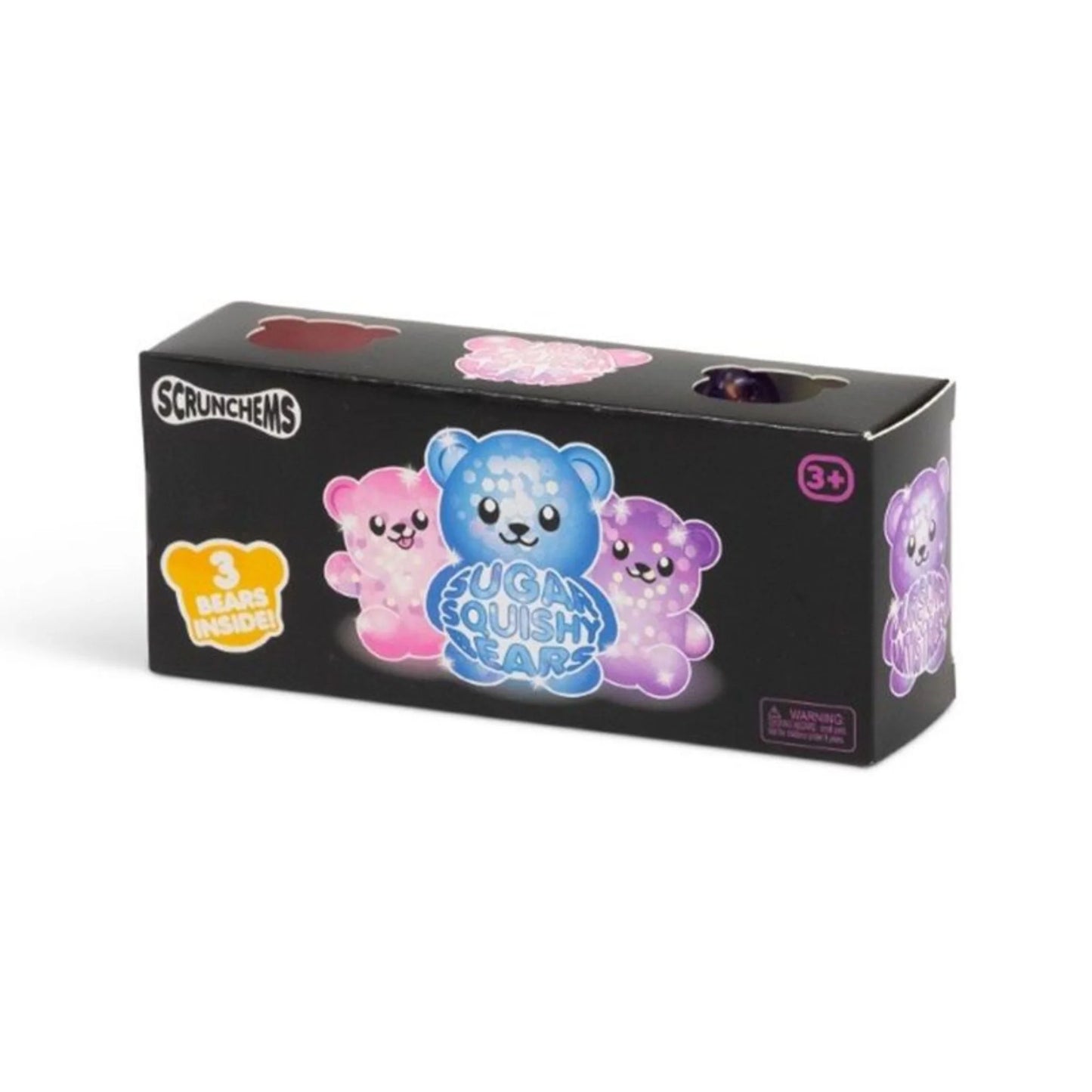 Scrunchems Mini Sugar Diddy Bears Fidget Toys (3 Pack)