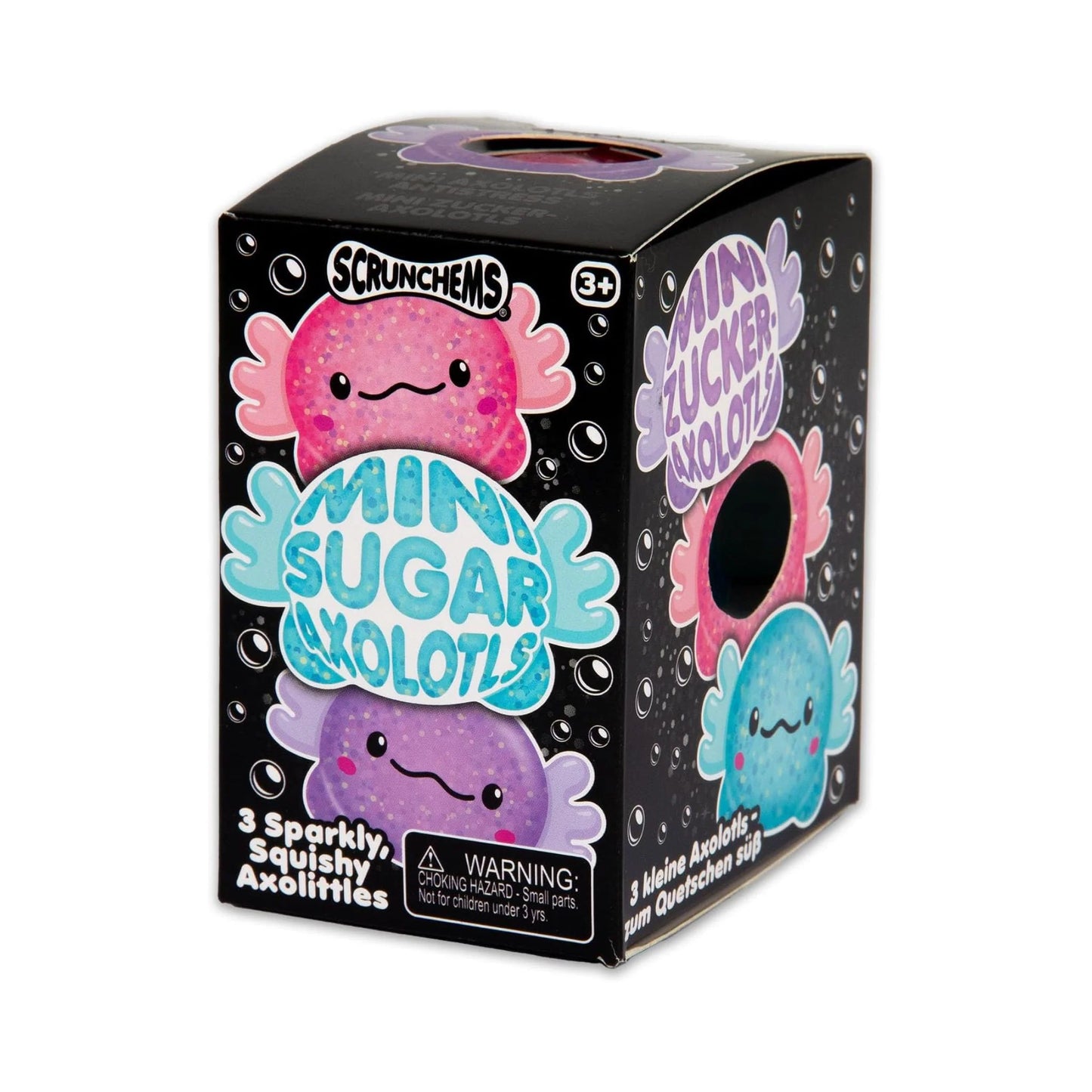 Scrunchems Mini Sugar Axolotls Fidget Toys (3 Pack)