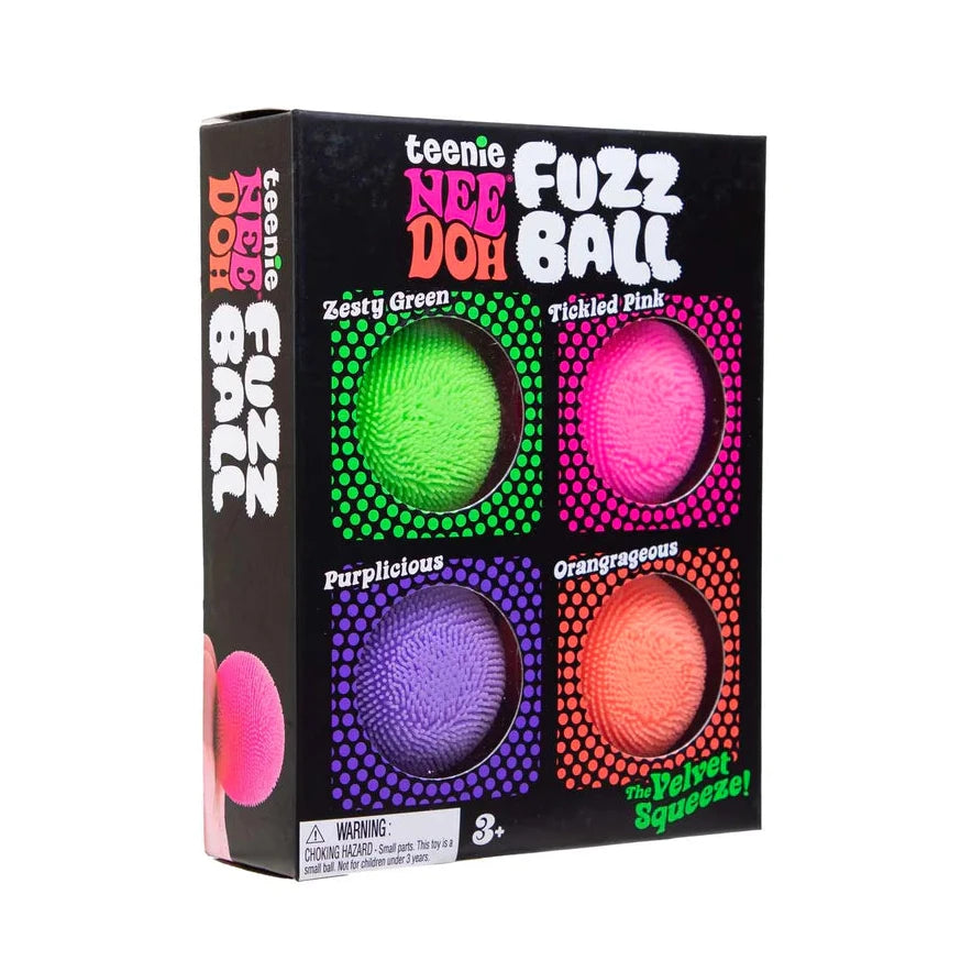 NeeDoh Teenie Fuzz Ball Multipack Sensory Fidget Toy (x1 Pack Supplied)