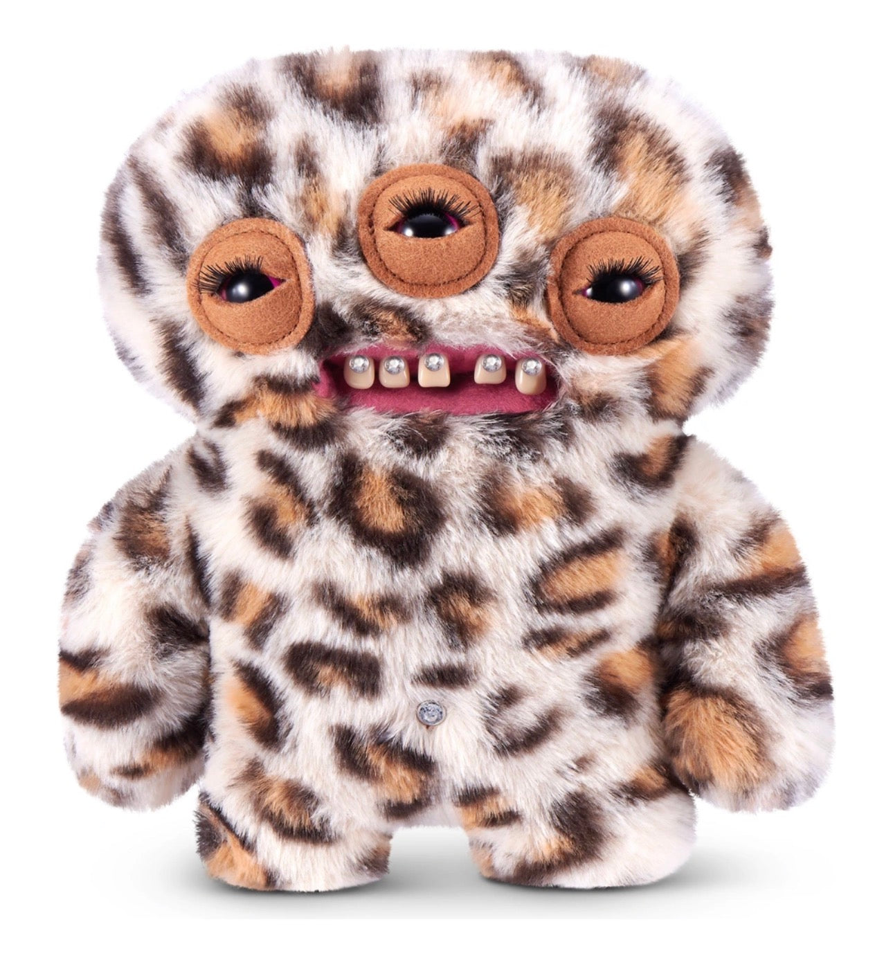 Fuggler Baddies Annoyed Alien Leopard Funny Ugly Monster Plush Soft Toy (Approx 9 Inch)
