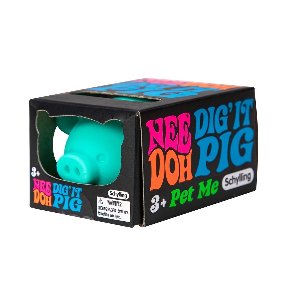 NeeDoh Dig It Pig Fidget Toy (x1 Supplied - Colour Selected at Random)