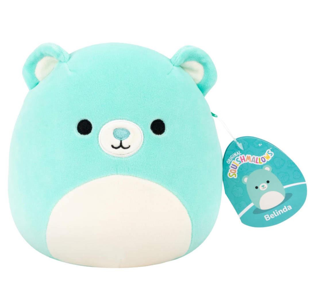 Squishmallows Belinda the Teal Bear 7.5 Inch Plush Soft Toy