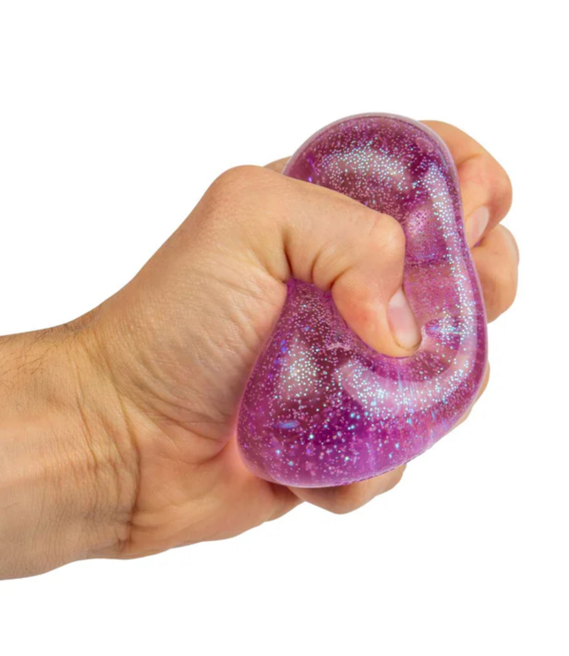 NeeDoh Glitter and Glow Nice Cube Sensory Fidget Toy Approx 2.25 Inch (x1 Supplied)