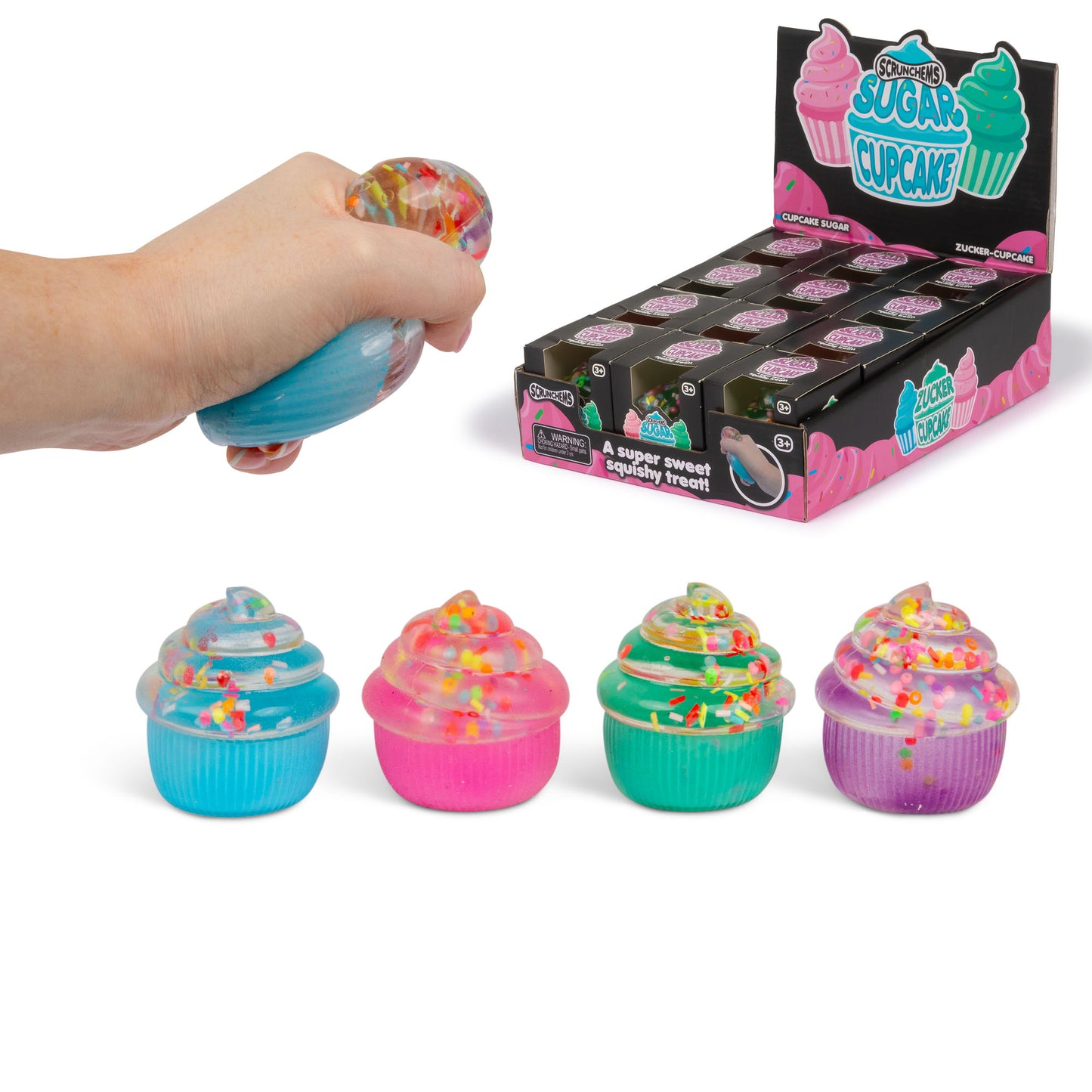 Scrunchems Sugar Cupcake Fidget Toy (x1 Supplied)