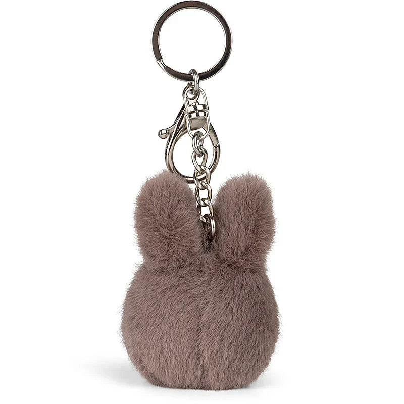 Miffy Fuzzy Eco Keyring Taupe 8cm