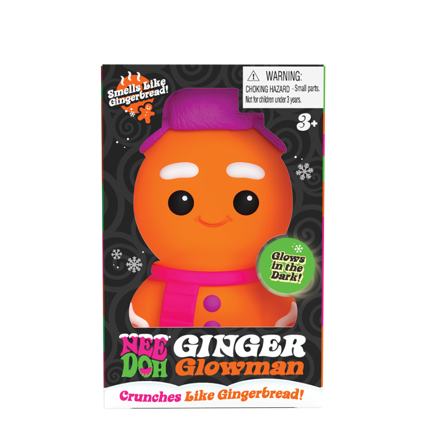NeeDoh Ginger Glowman Stress Ball Sensory Fidget Toy (x1 Supplied)