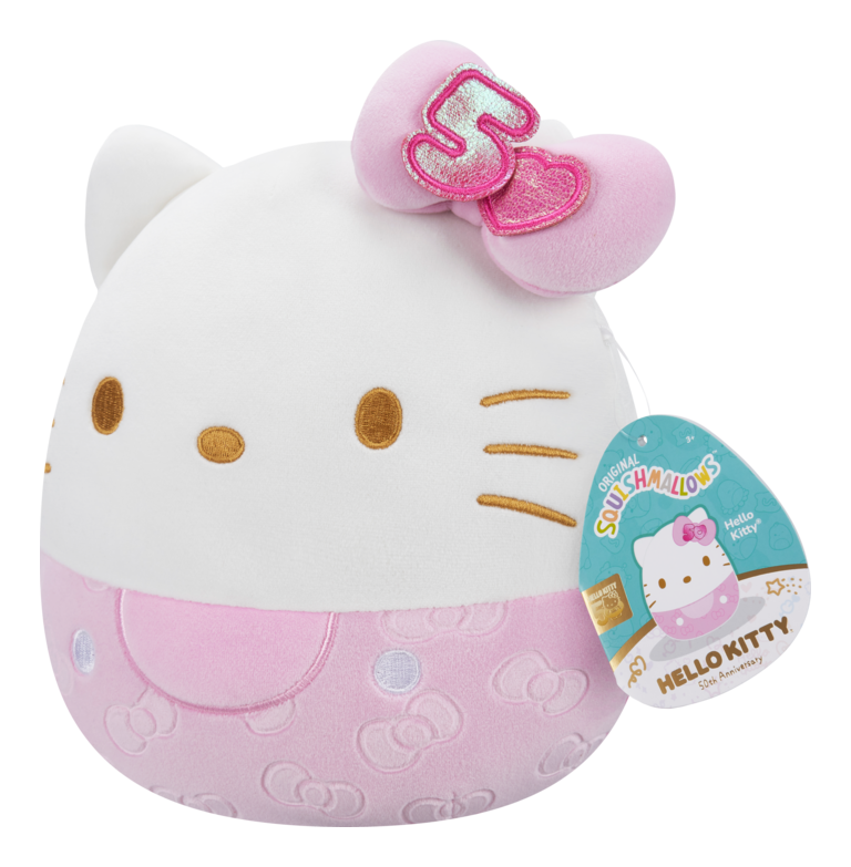 Squishmallows Hello Kitty 50th Anniversary 8 Inch Plush Soft Toy