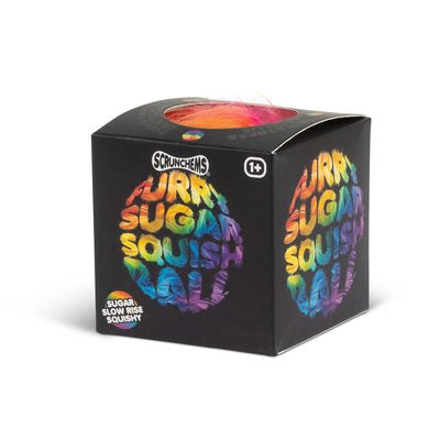 Scrunchems Furry Sugar Squish Ball Fidget Toy – 1 Supplied