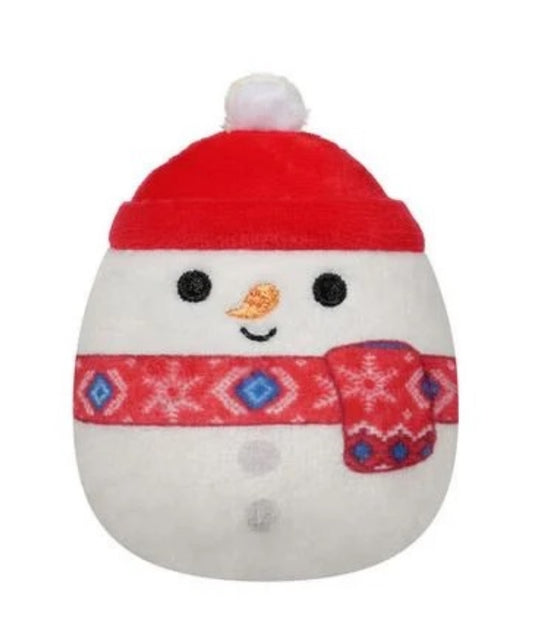 Manny the Snowman Micromallow by Original Squishmallows Mini 2.5 Inch Plush Soft Toy (x1 Supplied)