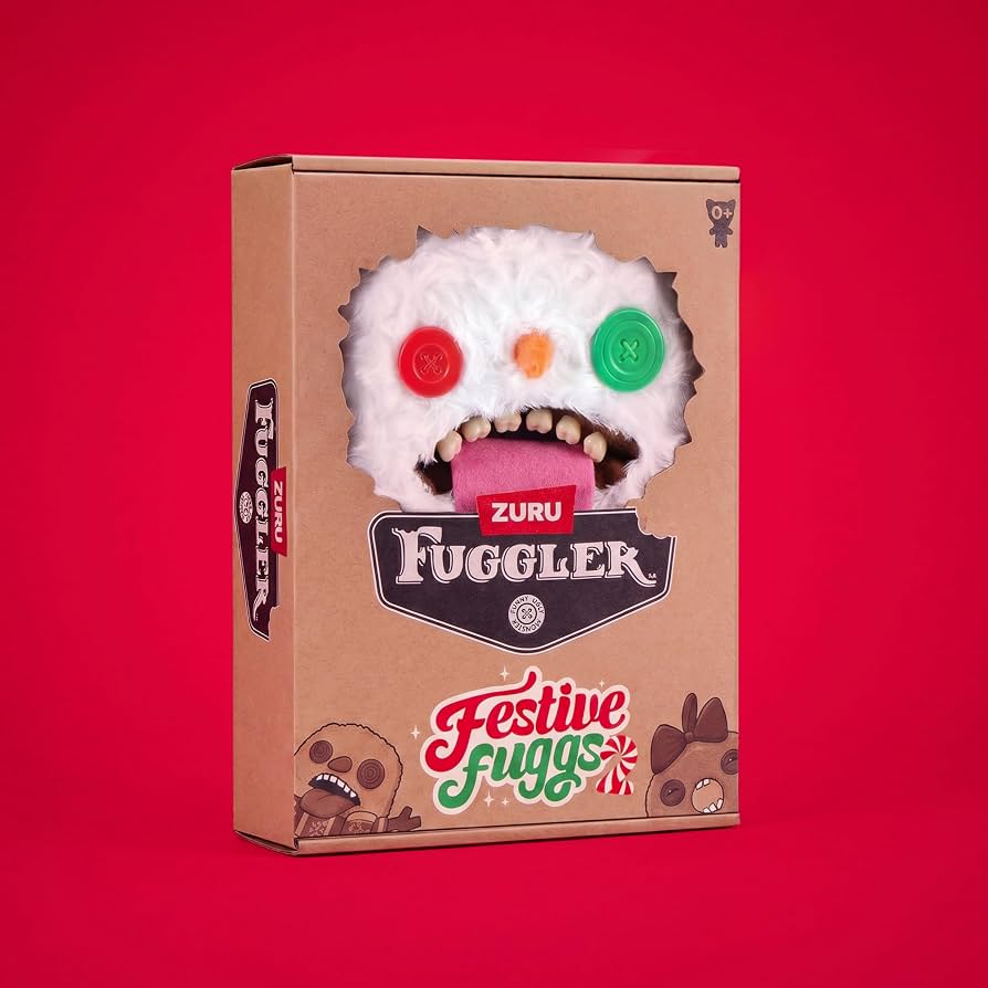 Fuggler Festive Fuggs Series 2 Snowgah Boogah Funny Ugly Monster Plush Soft Toy (Approx 9 Inch)