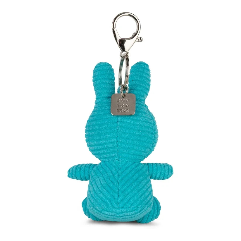 Miffy Teal Plush Corduroy Keyring 10cm