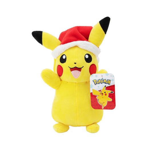 Pokémon Holiday Pikachu With Santa Hat 8 Inch Plush Soft Toy