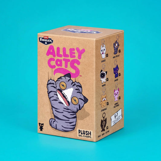 Fuggler by ZURU 5 Inch Alley Cats Plush Bag Charms Mystery Box (x1 Supplied)