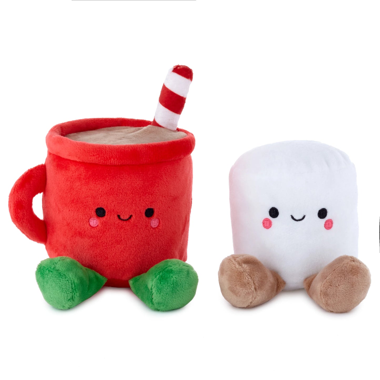 Hallmark Better Together Hot Chocolate & Marshmallow Magnetic Christmas Plush Soft Toy Pair