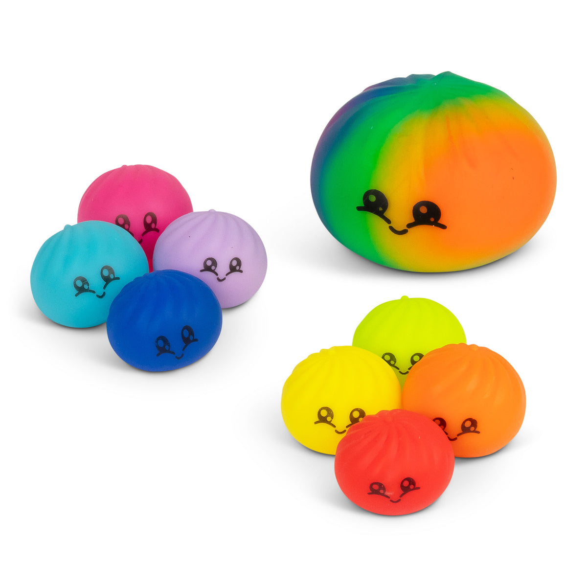 Scrunchems Mega Rainbow Dumpling Fidget Toy Set – 9 Pieces