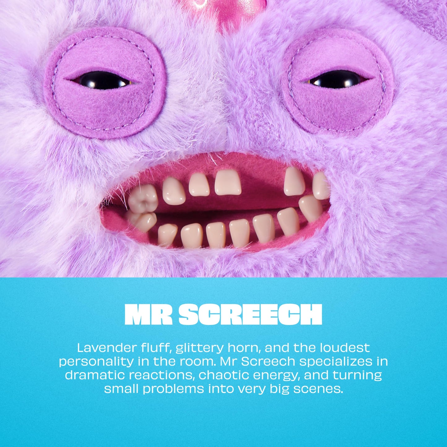 Fuggler Fugglercorns Mr Screech Ugly Monster Plush Soft Toy (Approx 9 Inch)