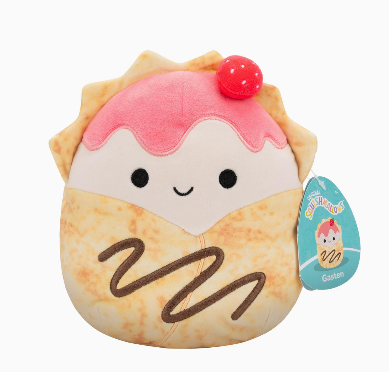 Squishmallow Gasten the Strawberry Crepe 7.5 Inch Soft Toy