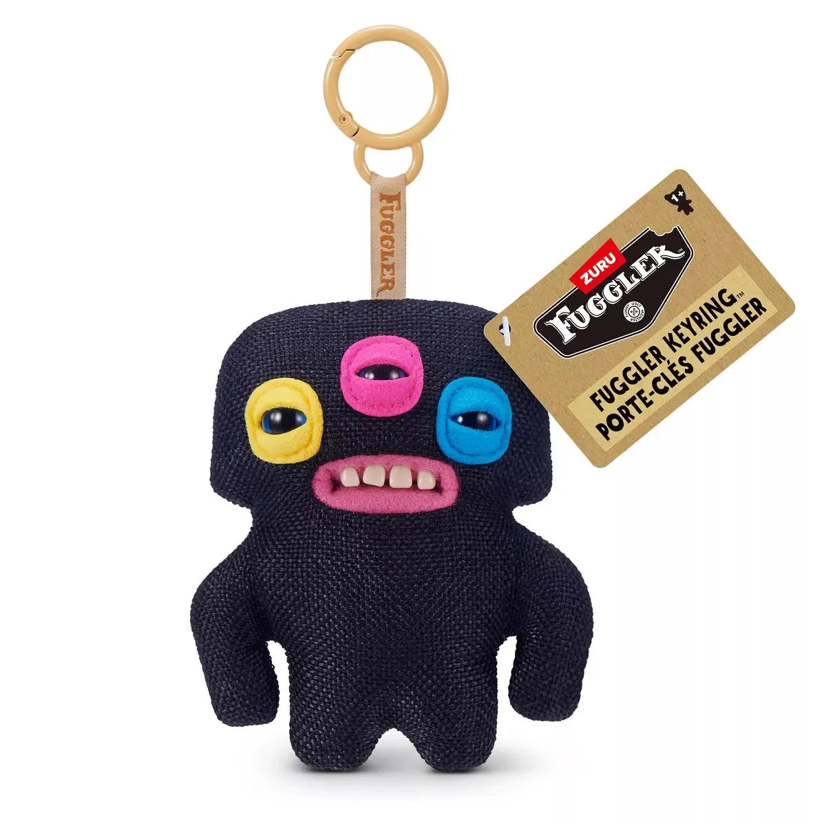 Fuggler Annoyed Alien Keyring Bag Charm Funny Ugly Monster Plush Soft Toy Approx 5 Inch Series 6 (x1 Supplied)