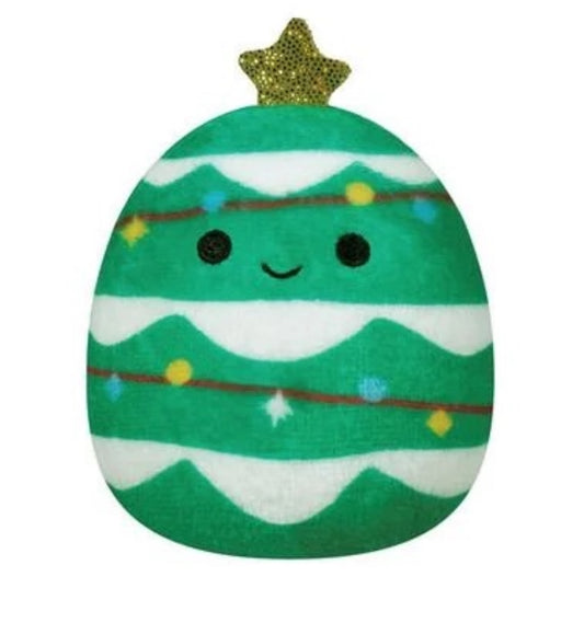 Johann the Christmas Tree Micromallow by Original Squishmallows Mini 2.5 Inch Plush Soft Toy (x1 Supplied)