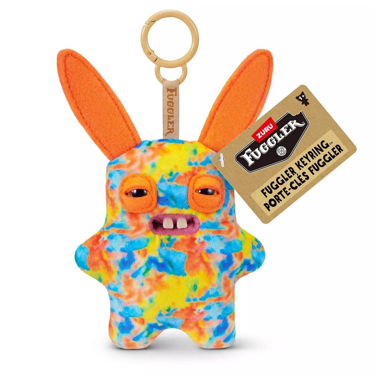 Fuggler Rabid Rabbit Keyring Bag Charm Funny Ugly Monster Plush Soft Toy Approx 5 Inch Series 6 (x1 Supplied)