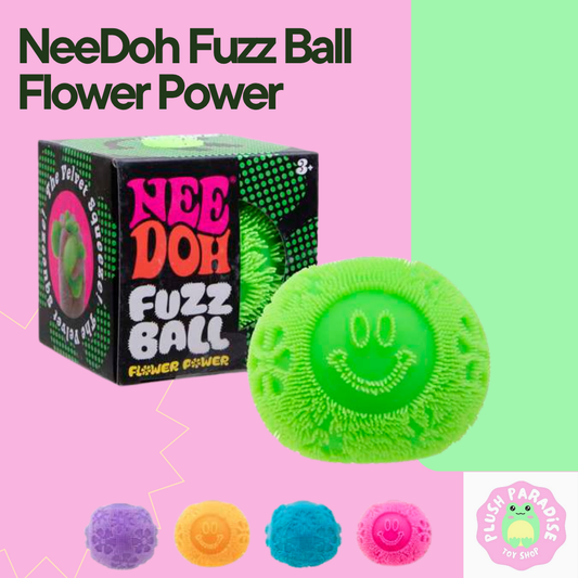 NeeDoh Fuzz Ball Flower Power Sensory Fidget Toy (x1 Supplied) Approx 2.25 Inches