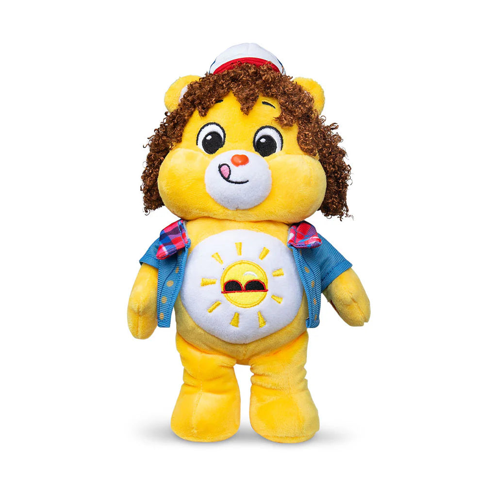 Care Bears x Stranger Things - Funshine Bear as Dustin 22cm Plush Soft Toy