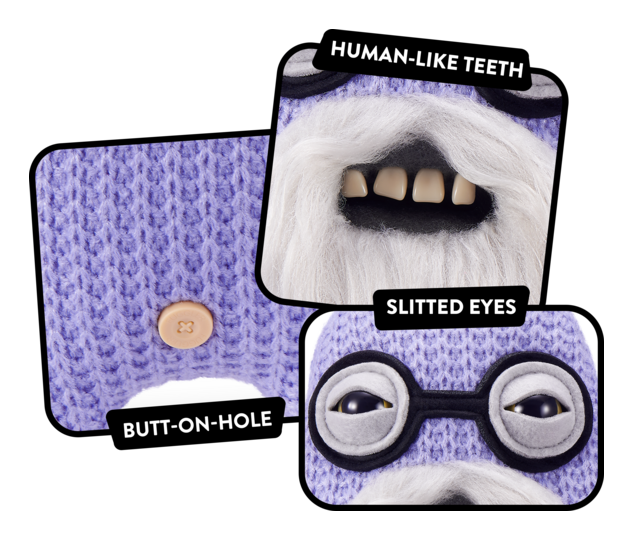 Fuggler Old Fogies Mr Needles by ZURU Plush Soft Toy(Approx 9 Inch)