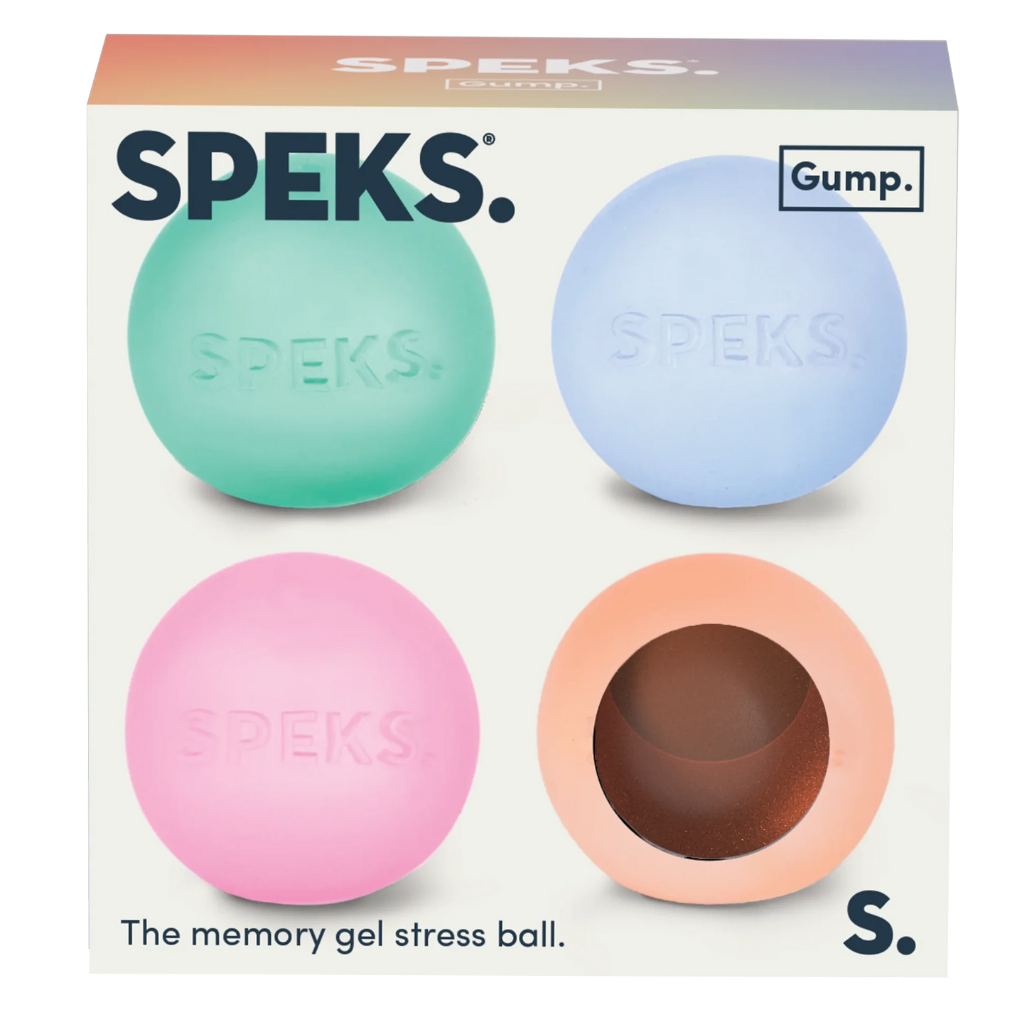 SPEKS Mini Gump 4 Pack - The Memory Gel Stress Ball